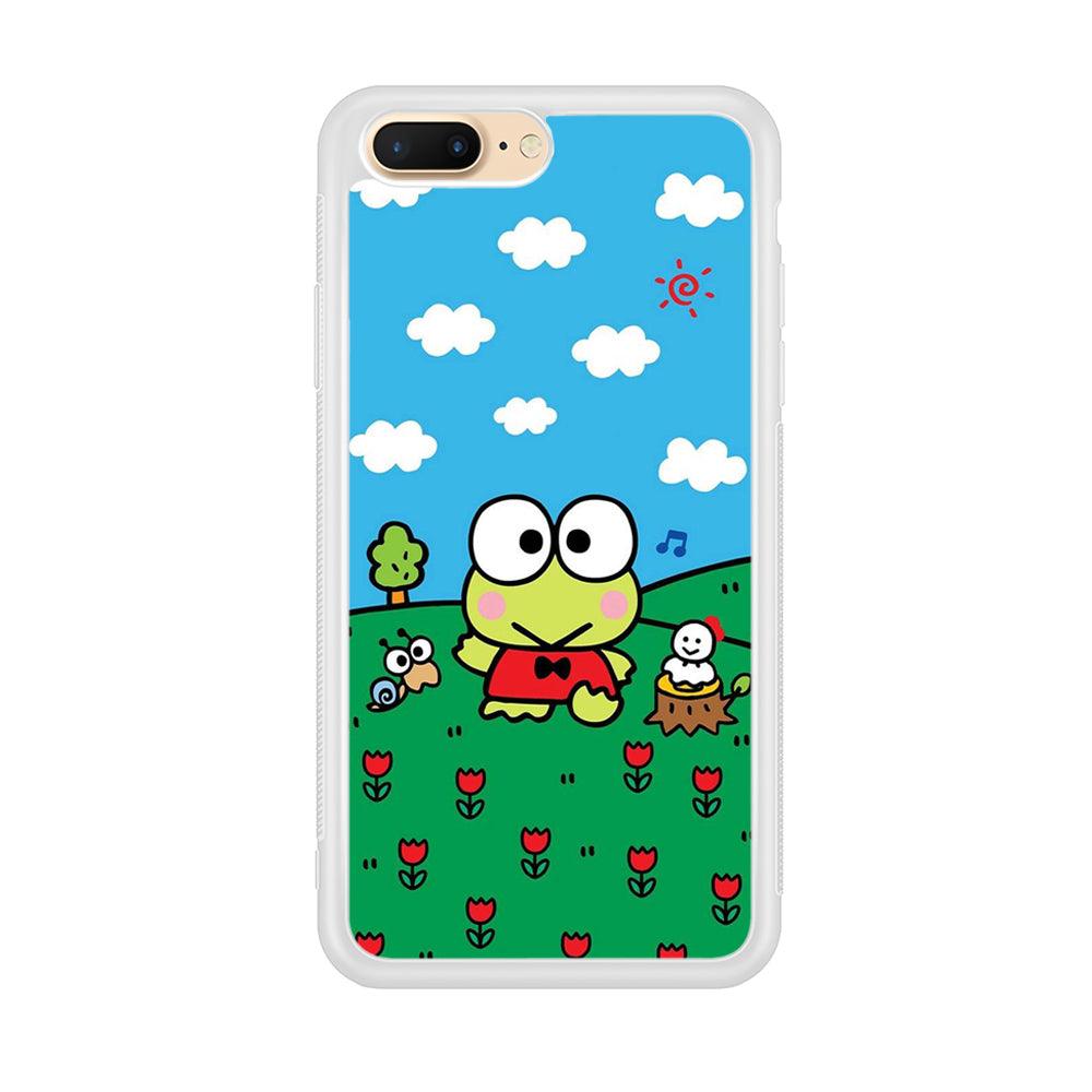 Keroppi Farmer Flower iPhone 8 Plus Case-Oxvistore