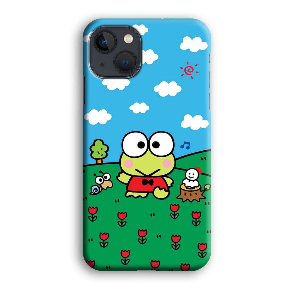 Keroppi Farmer Flower iPhone 15 Plus Case-Oxvistore