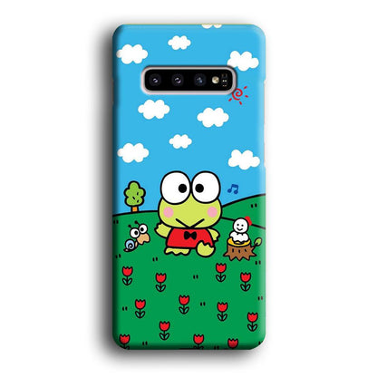 Keroppi Farmer Flower Samsung Galaxy S10 Plus Case-Oxvistore