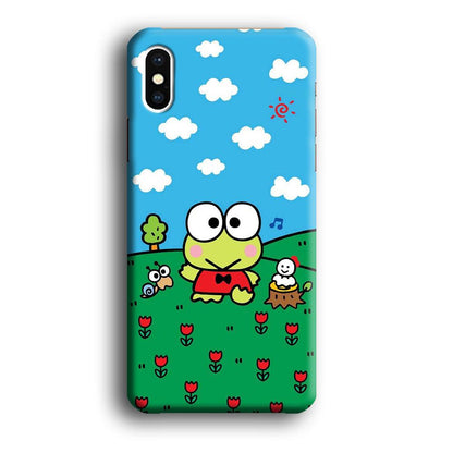 Keroppi Farmer Flower iPhone X Case-Oxvistore