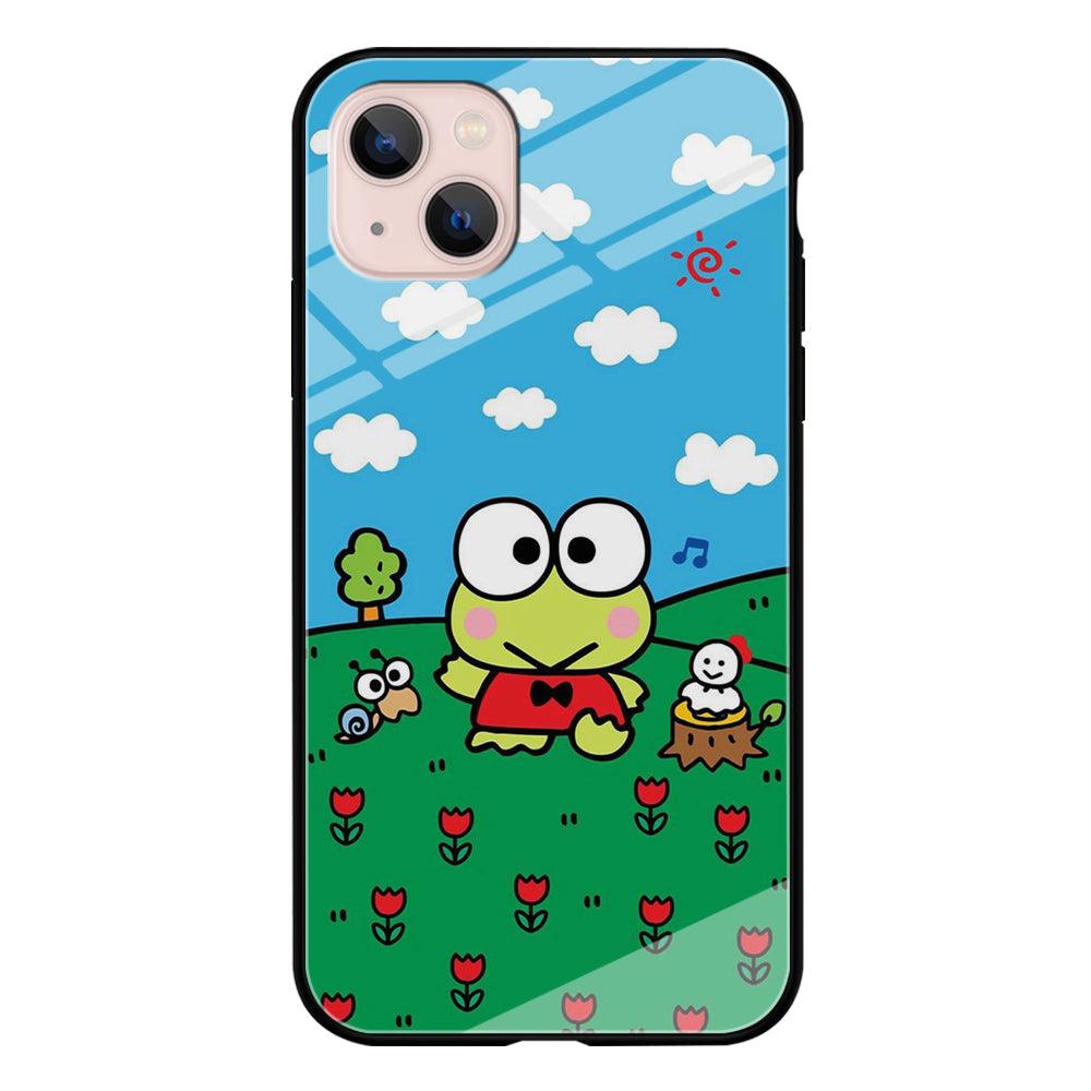 Keroppi Farmer Flower iPhone 15 Plus Case-Oxvistore