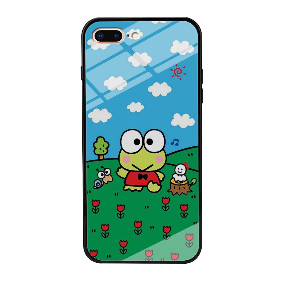 Keroppi Farmer Flower iPhone 8 Plus Case-Oxvistore