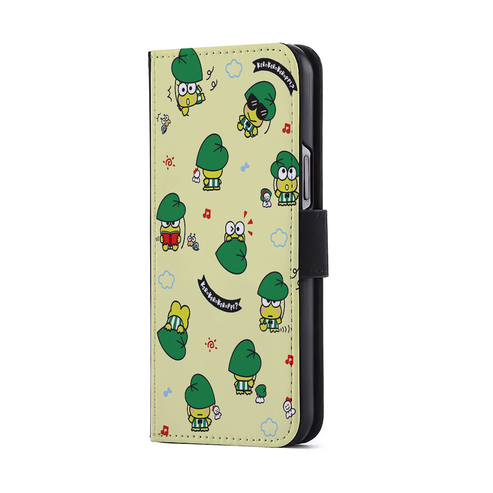 Keroppi Frog Activity Cartoon Flip Wallet Phone Case