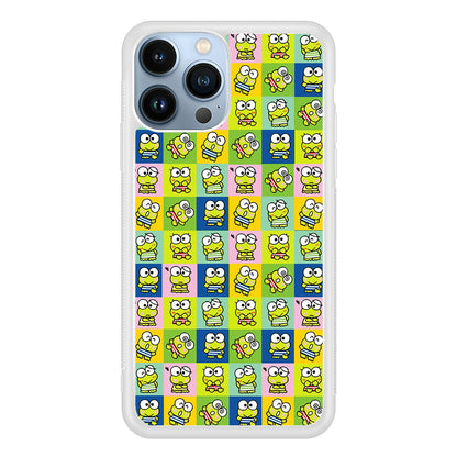 Keroppi Frog Cartoons Pattern 2D Rubber Phone Case