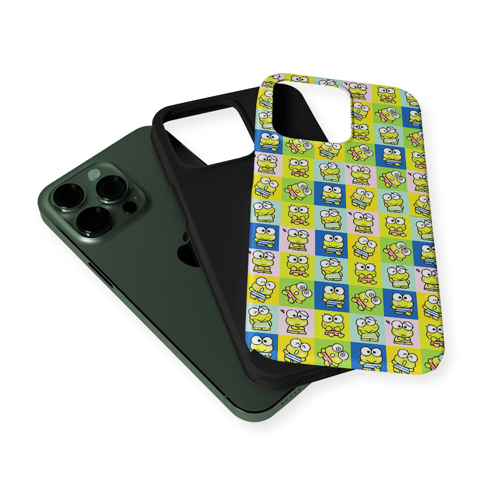 Keroppi Frog Cartoons Pattern 2 in 1 Tough Phone Case