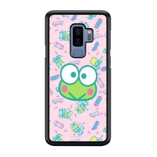 Keep Smiling Whatever The Case Samsung Galaxy S9 Plus Case-Rubber Black (2D Case)-Oxvistore