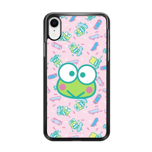 Keroppi Skate Wallpaper iPhone XR Case-Rubber Black (2D Case)-Oxvistore