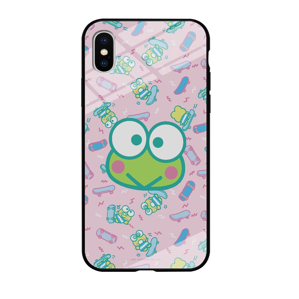 Keroppi Skate Wallpaper iPhone X Case-Oxvistore