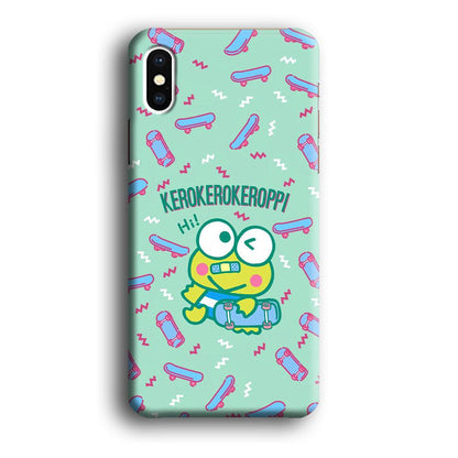 Keroppi Skater Mode iPhone X Case-Oxvistore