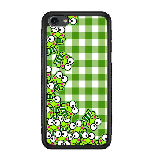 Keroppi Stickers Drop iPod Touch 6 Case-Rubber Black (2D Case)-Oxvistore