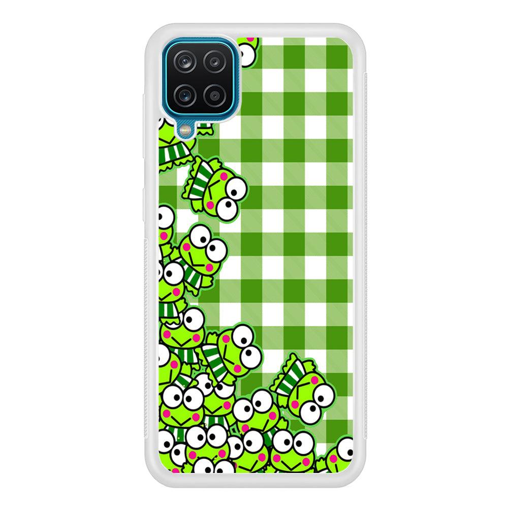 Keroppi Stickers Drop Samsung Galaxy A12 Case-Oxvistore