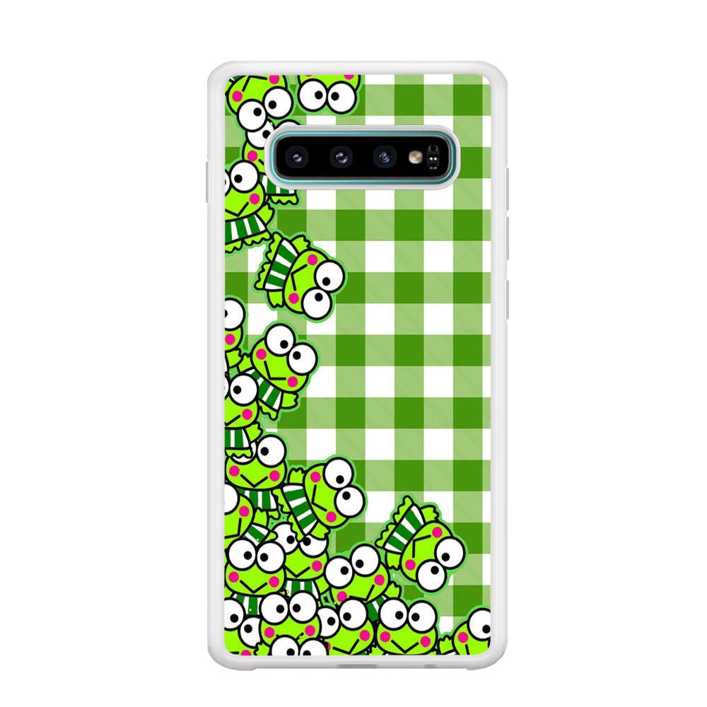 Keroppi Stickers Drop Samsung Galaxy S10 Plus Case-Oxvistore