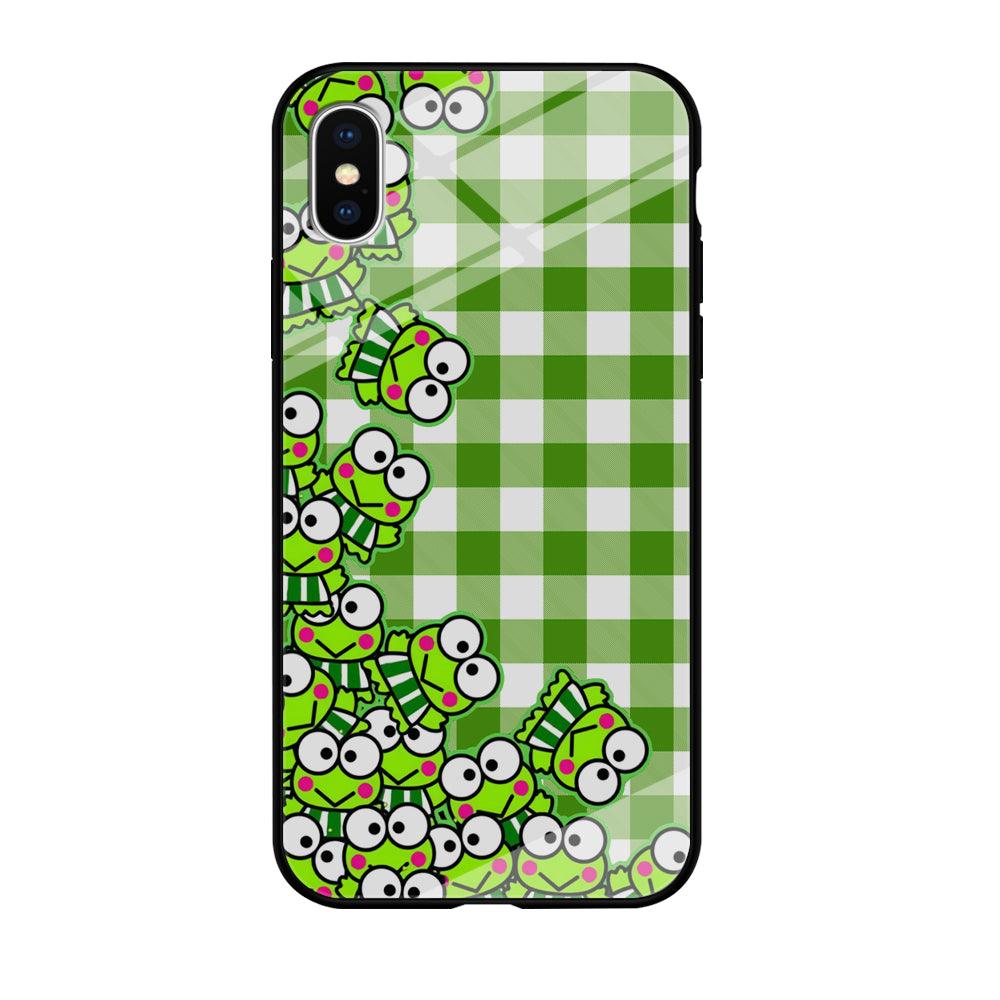 Keroppi Stickers Drop iPhone X Case-Oxvistore