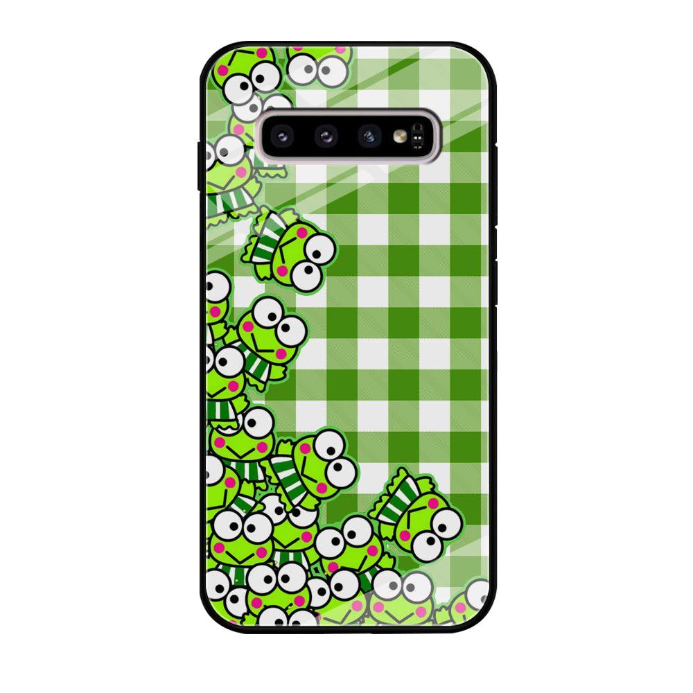 Keroppi Stickers Drop Samsung Galaxy S10 Plus Case-Oxvistore