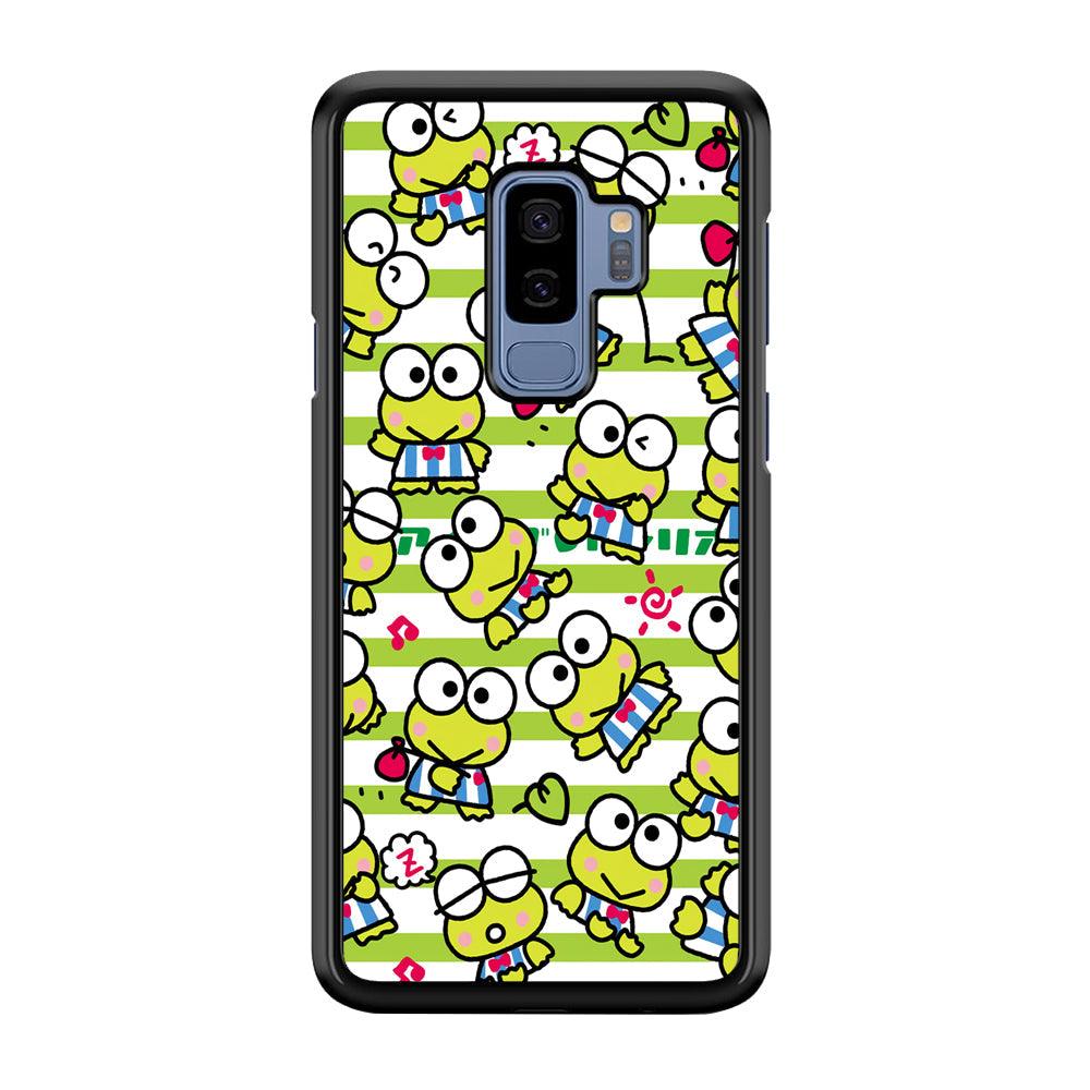Keroppi Want to Vacation Samsung Galaxy S9 Plus Case-Rubber Black (2D Case)-Oxvistore