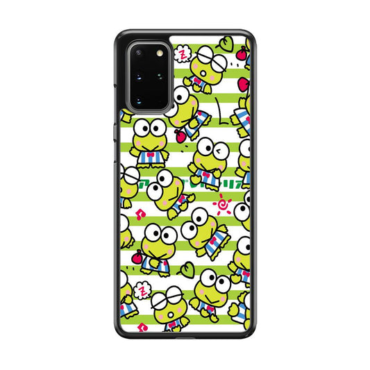 Keroppi Want to Vacation Samsung Galaxy S20 Plus Case-Rubber Black (2D Case)-Oxvistore
