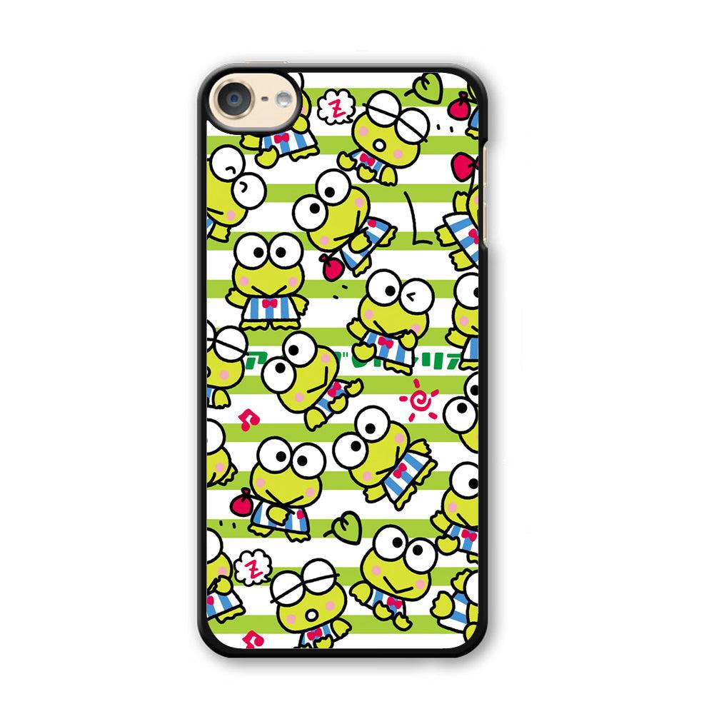 Keroppi Want to Vacation iPod Touch 6 Case-Plastic White (2D Case)-Oxvistore