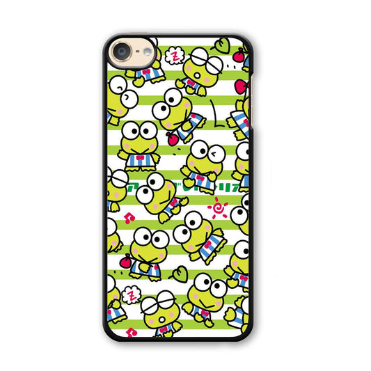 Keroppi Want to Vacation iPod Touch 6 Case-Plastic White (2D Case)-Oxvistore