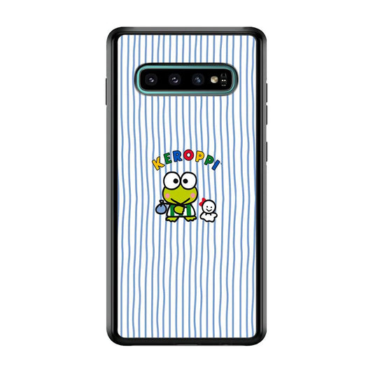 Keroppi Waving Line Wallpaper Samsung Galaxy S10 Case-Oxvistore