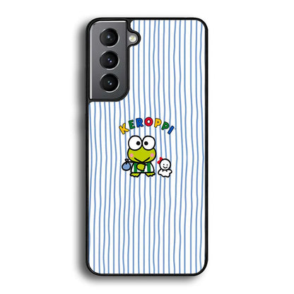 Keroppi Waving Line Wallpaper Samsung Galaxy S21 Plus Case-Oxvistore