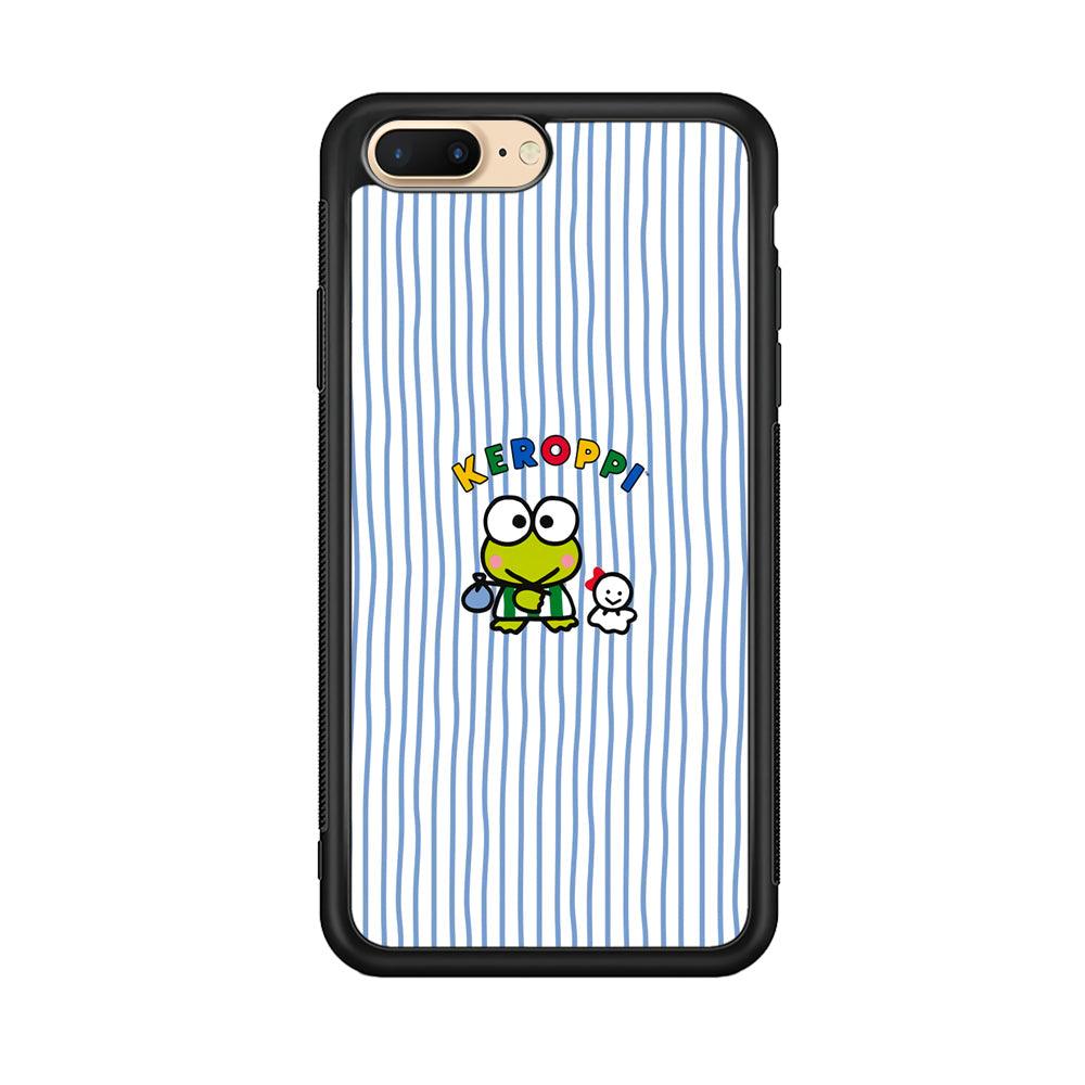 Keroppi Waving Line Wallpaper iPhone 8 Plus Case-Oxvistore