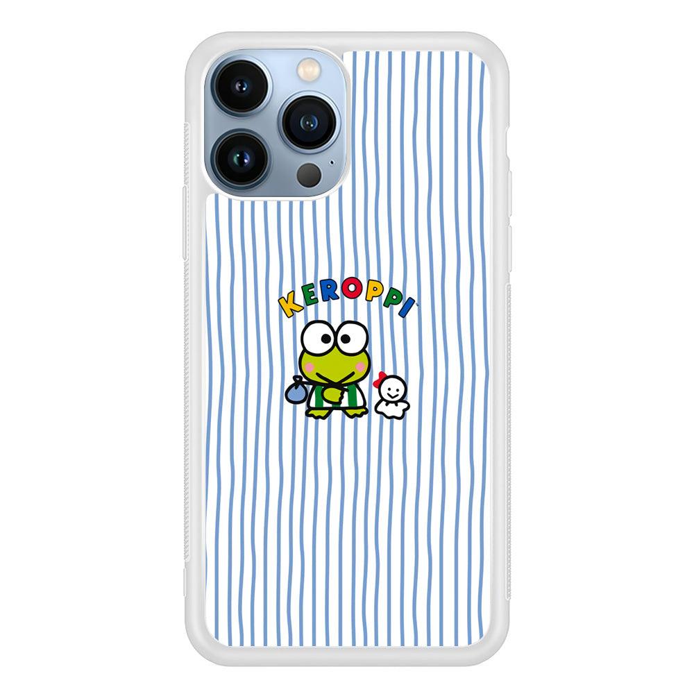 Keroppi Waving Line Wallpaper iPhone 15 Pro Case-Oxvistore