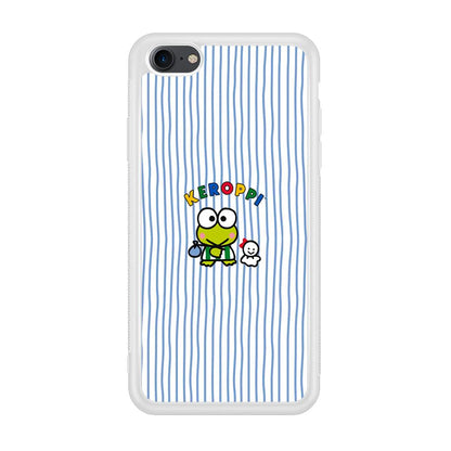 Keroppi Waving Line Wallpaper iPhone 8 Case-Oxvistore