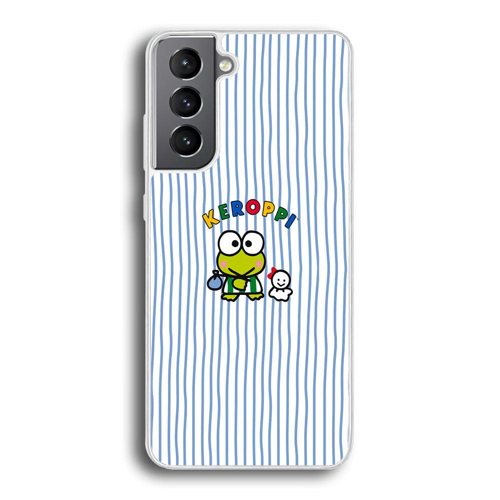 Keroppi Waving Line Wallpaper Samsung Galaxy S21 Plus Case-Oxvistore