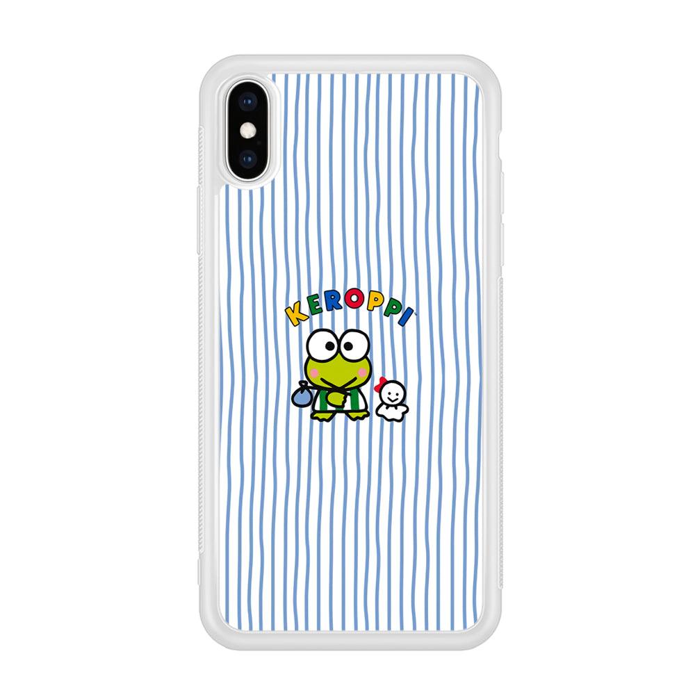 Keroppi Waving Line Wallpaper iPhone X Case-Oxvistore