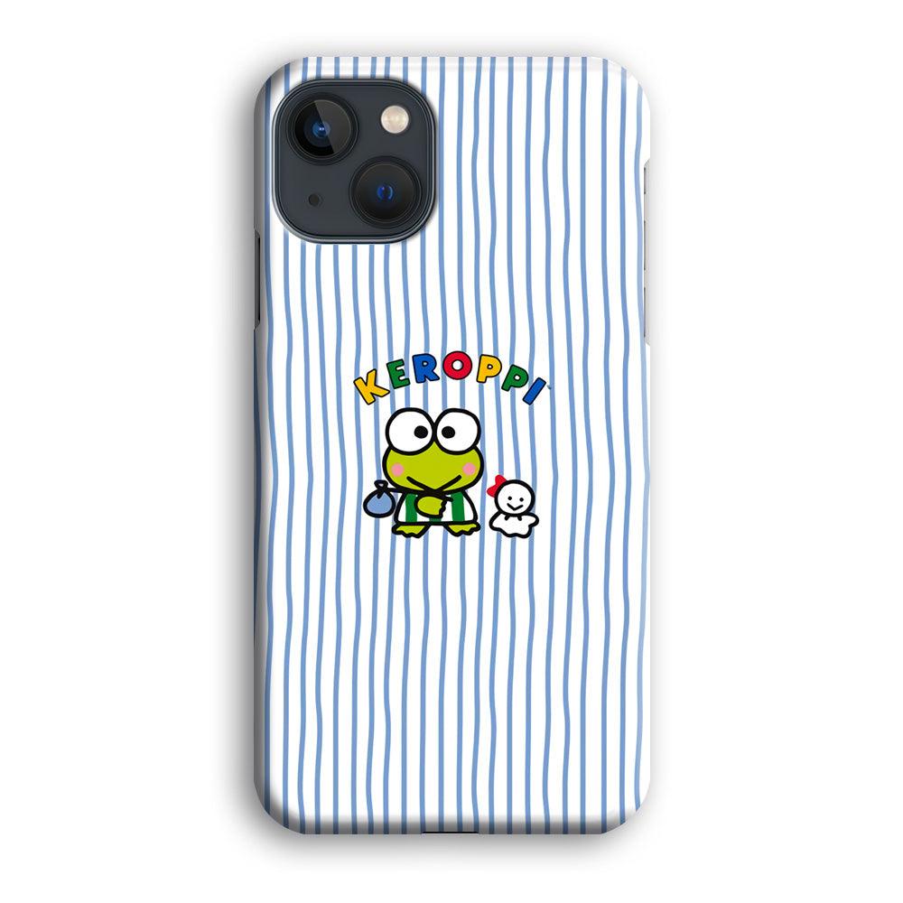 Keroppi Waving Line Wallpaper iPhone 15 Plus Case-Oxvistore