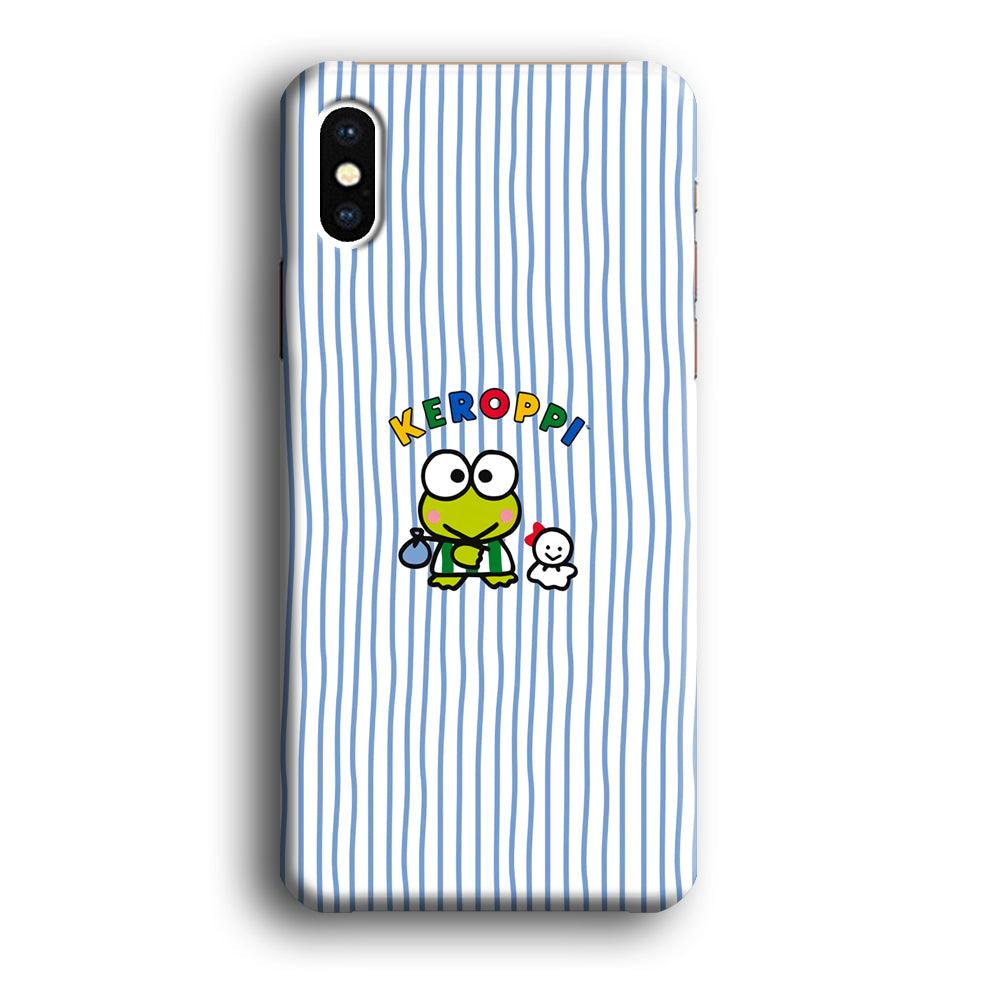 Keroppi Waving Line Wallpaper iPhone X Case-Oxvistore