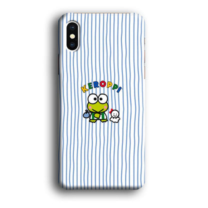 Keroppi Waving Line Wallpaper iPhone X Case-Oxvistore