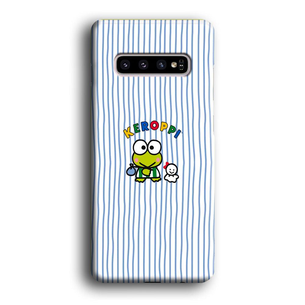 Keroppi Waving Line Wallpaper Samsung Galaxy S10 Case-Oxvistore