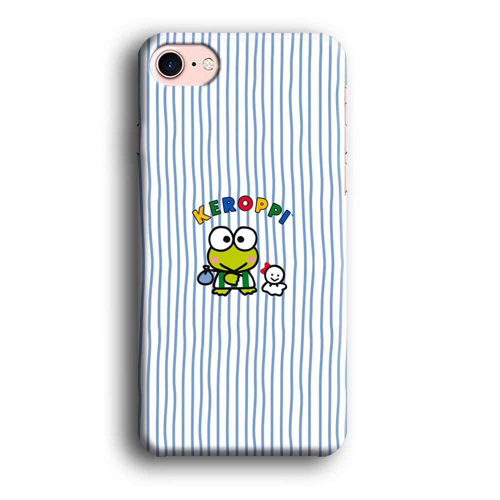 Keroppi Waving Line Wallpaper iPhone 8 Case-Oxvistore