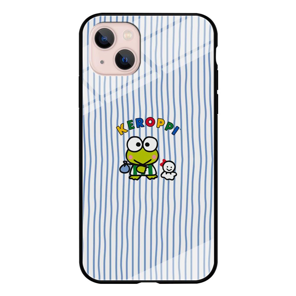 Keroppi Waving Line Wallpaper iPhone 15 Plus Case-Oxvistore