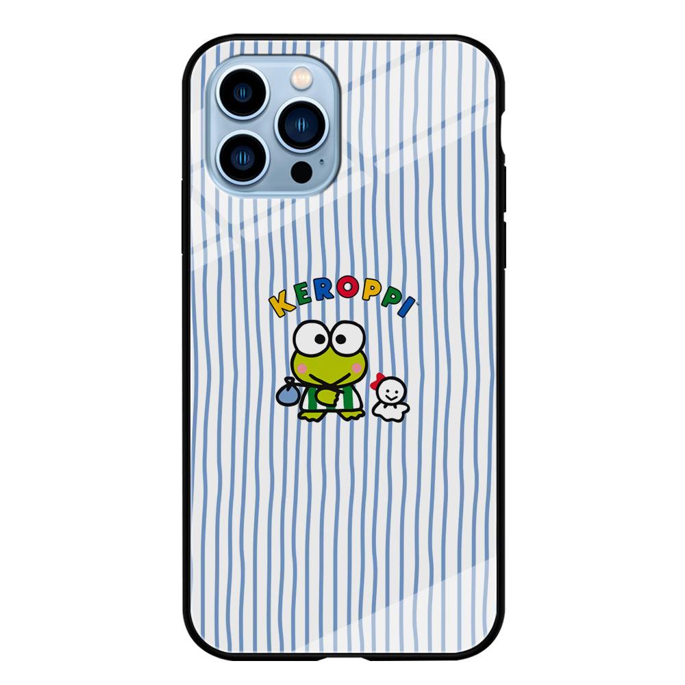 Keroppi Waving Line Wallpaper iPhone 15 Pro Max Case-Oxvistore