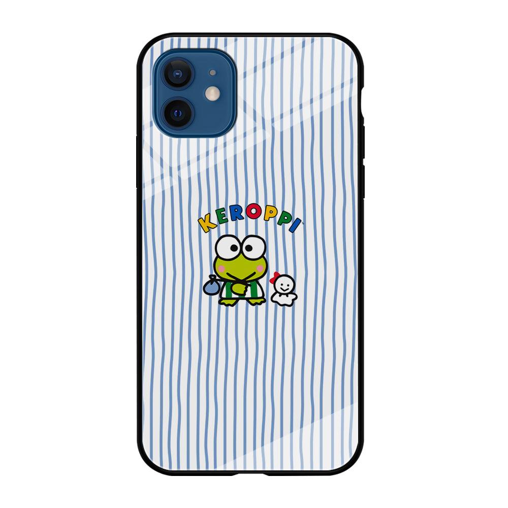 Keroppi Waving Line Wallpaper iPhone 12 Case-Oxvistore