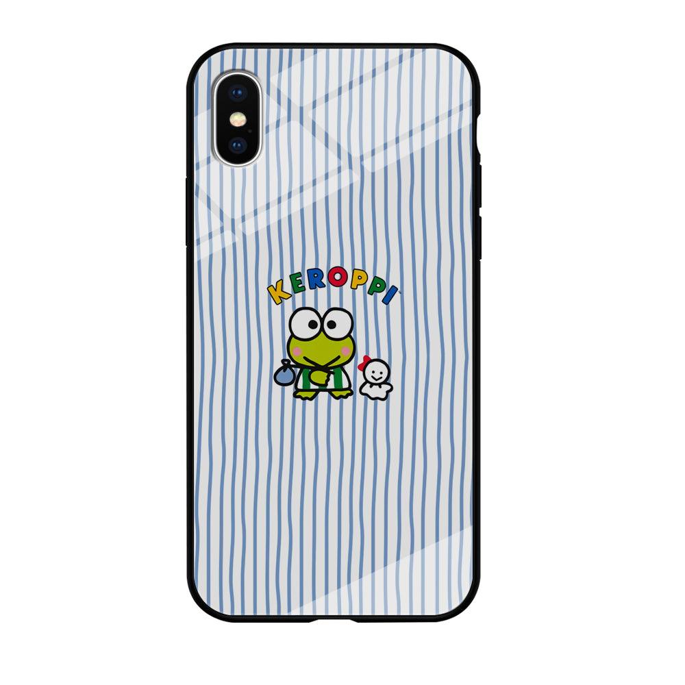 Keroppi Waving Line Wallpaper iPhone X Case-Oxvistore