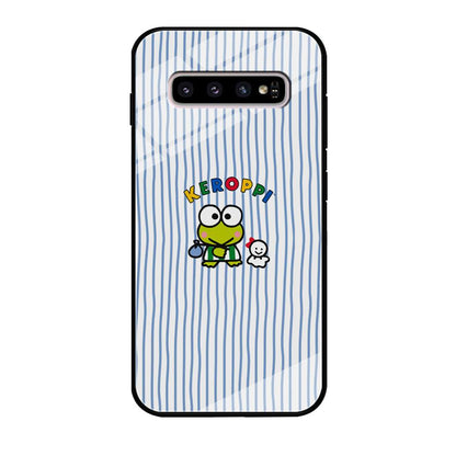 Keroppi Waving Line Wallpaper Samsung Galaxy S10 Plus Case-Oxvistore