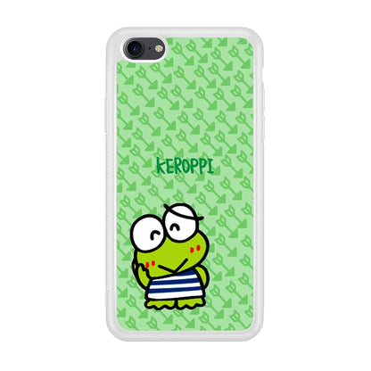 Keroppi on Forgiving Face iPhone 8 Case-Oxvistore