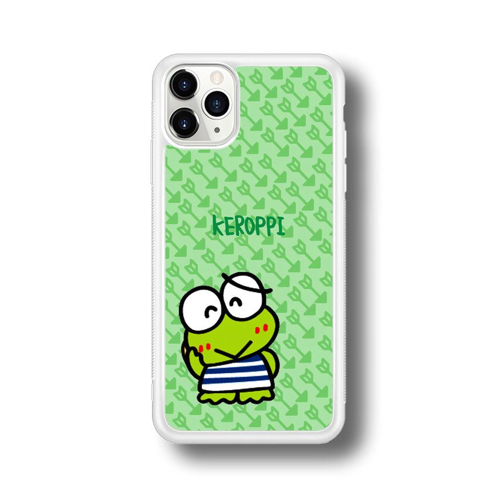 Keroppi on Forgiving Face iPhone 11 Pro Case-Oxvistore