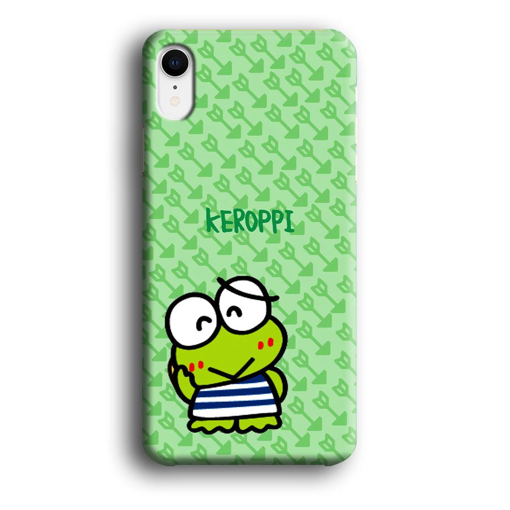 Keroppi on Forgiving Face iPhone XR Case-Oxvistore