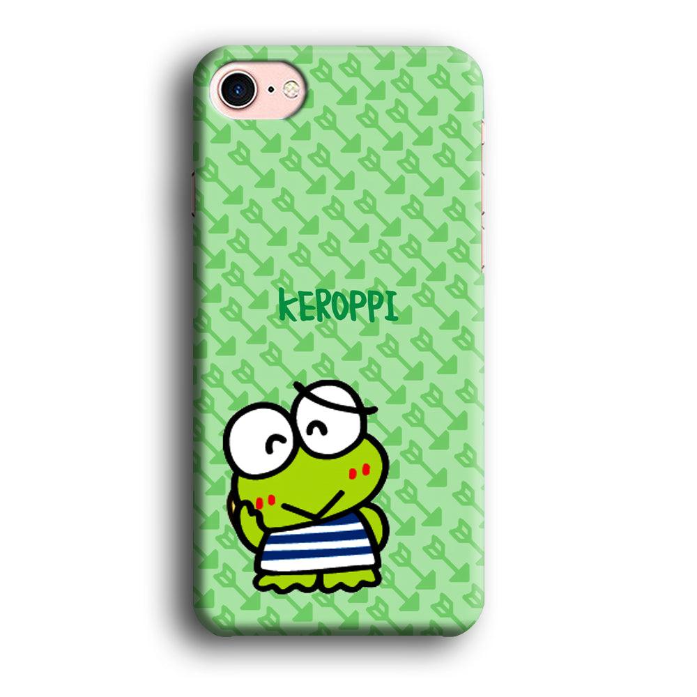 Keroppi on Forgiving Face iPhone 8 Case-Oxvistore