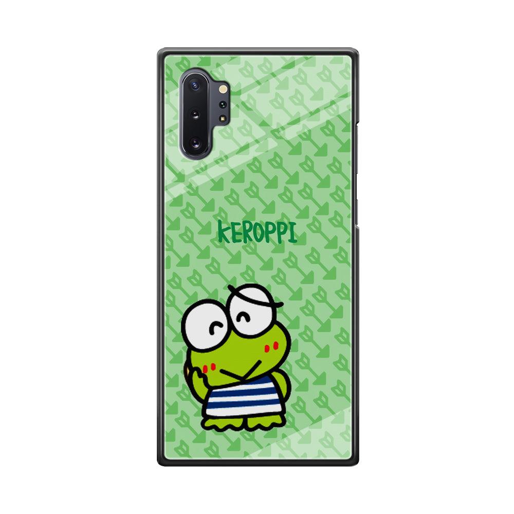 Keroppi on Forgiving Face Samsung Galaxy Note 10 Plus Case-Oxvistore