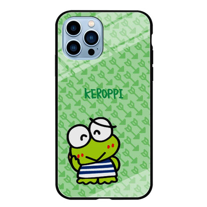 Keroppi on Forgiving Face iPhone 14 Pro Max Case-Oxvistore