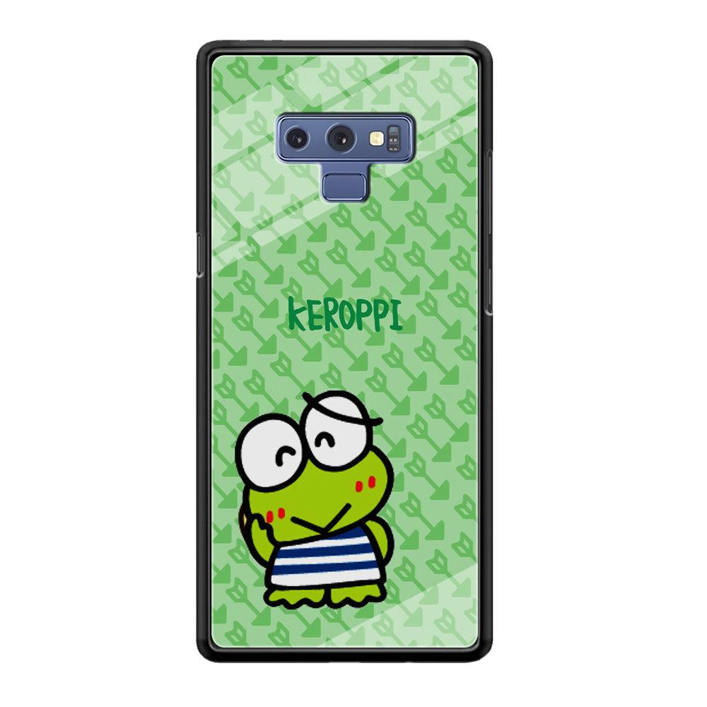 Keroppi on Forgiving Face Samsung Galaxy Note 9 Case-Oxvistore