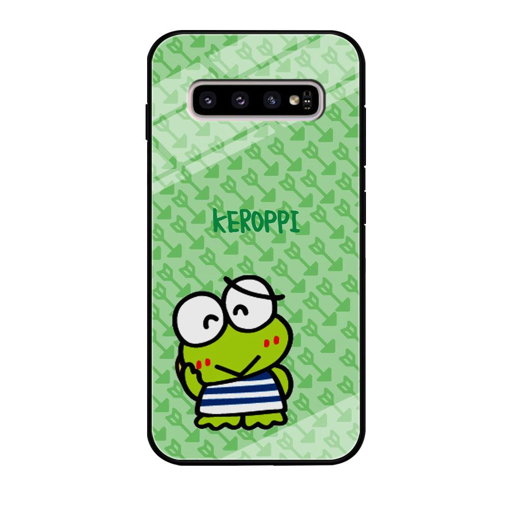 Keroppi on Forgiving Face Samsung Galaxy S10 Plus Case-Oxvistore