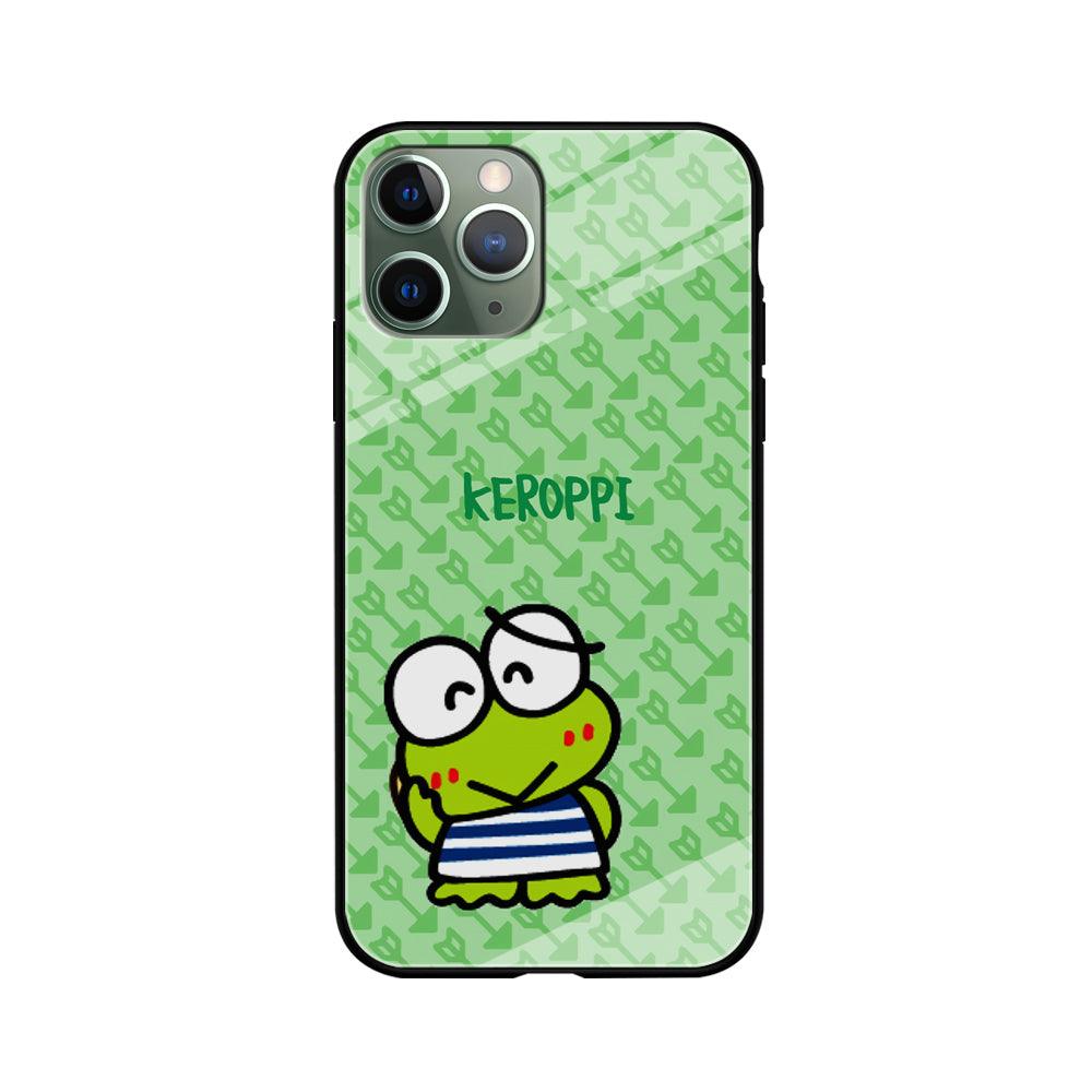 Keroppi on Forgiving Face iPhone 11 Pro Case-Oxvistore