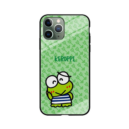 Keroppi on Forgiving Face iPhone 11 Pro Case-Oxvistore