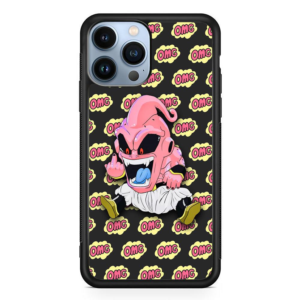 Kid Buu OMG Word Patern iPhone 14 Pro Max Case-3D Case-Oxvistore